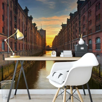 Fototapete Hamburger Fleet 