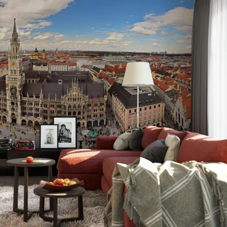 Fototapete Münchener Skyline Panorama 