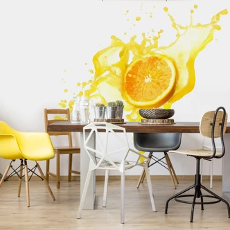 Fotobehang Spetterende Sinaasappels 