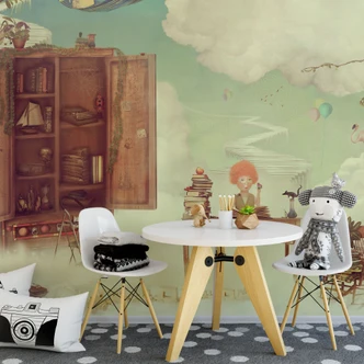 Fototapete Himmlisches Leben - 240x260 cm 