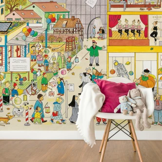 Wimmel - School in Autumn - Wall Mural 