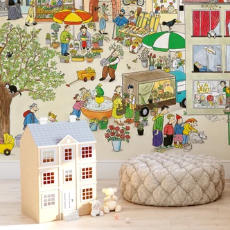 Wimmel - Market in Spring - Wall Mural 