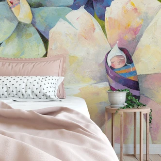 Fototapet Blanz - Blomsterbabyer  