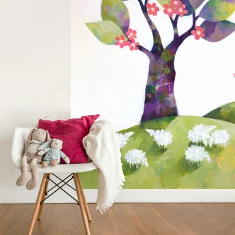 Fototapet Blanz - Fåreeng 