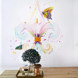 Fototapete Buttafly - Fleur de Lil 