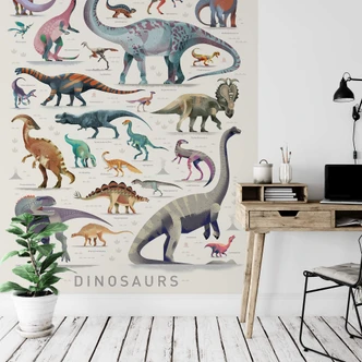 Fotobehang Braun - Dinosaurs 