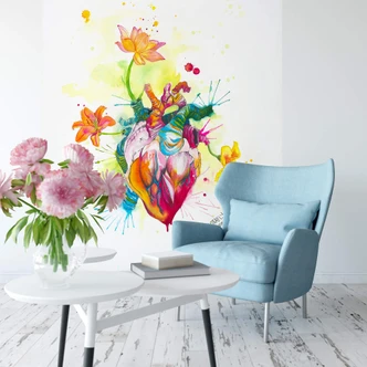 Fotobehang Buttafly – Nature Beating Heart 