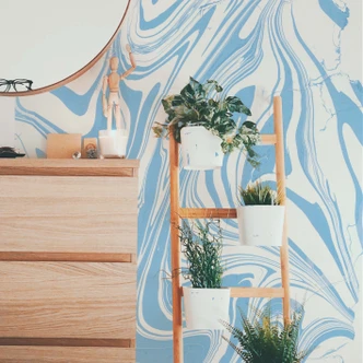 Fototapete Farbimpressionen Blau 