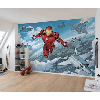 Vliesbehang - Iron Man Flight - 400 x 280 cm 