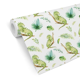 Patroonbehang Kristina Kvilis – Leguanen 
