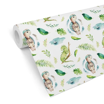 Patroonbehang Kvilis - Diertjes aan het Water 