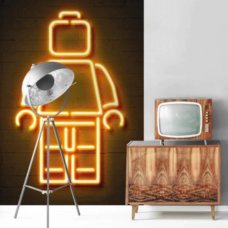 Fotobehang Mielu - Minifigure Fotobehang Mielu - Minifigure