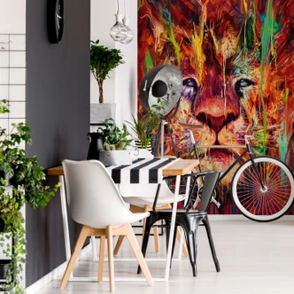 Fototapete Nicebleed - Lion Red 