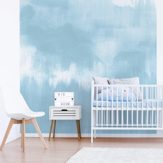 Fototapeta Nouveauprints - Akwarela pociągnięcia pędzlem (jasnoniebieski) 