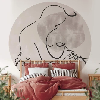 1X Studio - Kramen - Rund Fototapet - non-woven tapet/självhäftande non-woven tapet 