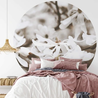 Behangcirkel Annie - Jasmin - vliesbehang/zelfklevend vliesbehang 