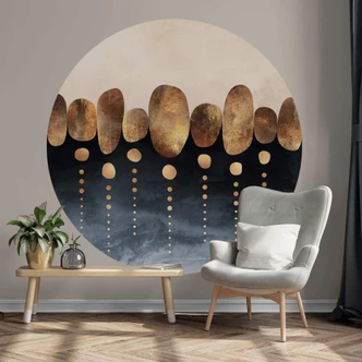 Fototapet - Rundt Fredriksson - Naturlig abstraktion - vliesetapet/selvklæbende non-woven tapet 