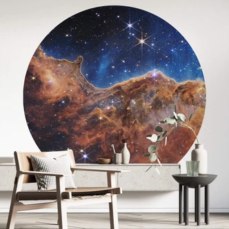 Teleskop Jamesa Webba - Mgławica Carina - Fototapeta okrągła - tapeta flizelinowa/tapeta flizelinowa samoprzylepna 
