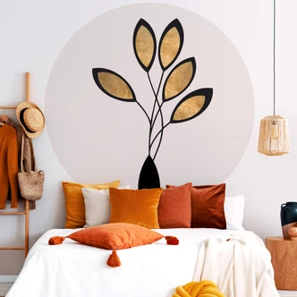 Fototapet - Rundt Kubistika - Cinco - vliesetapet/selvklæbende non-woven tapet 