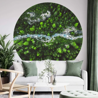 Fototapete Murko - Mutter Natur - Rund - Selbstklebend/Vlies 