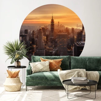 Papier peint photo Ruiz Dueso - New York au coucher du soleil - papier peint intissé/papier peint intissé autocollant 