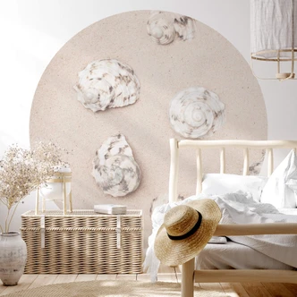 Fototapete 1X Studio - Am Strand - Rund - Selbstklebend/Vlies 