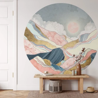 Fototapete SpaceFrog Designs - Frühlingsmorgen - Rund - Selbstklebend/Vlies Fototapete SpaceFrog Designs - Frühlingsmorgen - Rund - Selbstklebend/Vlies