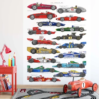 Papier peint photo Sparshott - Voitures de course - 192x260 cm 