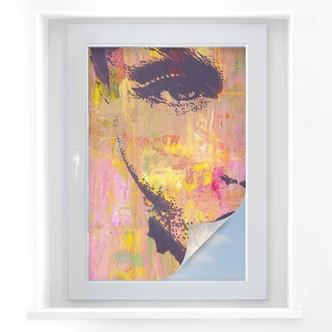 Sichtschutzfolie Popart Potrait 
