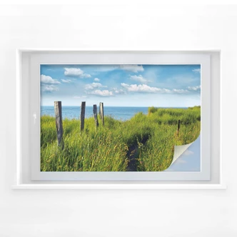 Pellicola adesiva per vetri - sentiero per il mare 