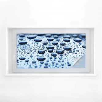 Sichtschutzfolie Waterdrops - Panorama 