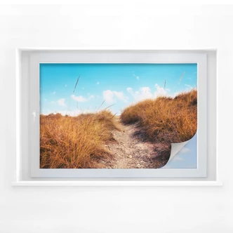 Pellicola adesiva per vetri - salita verso la spiaggia 