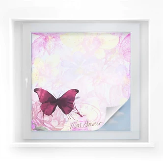 Sichtschutzfolie Pink Butterfly Sichtschutzfolie Pink Butterfly