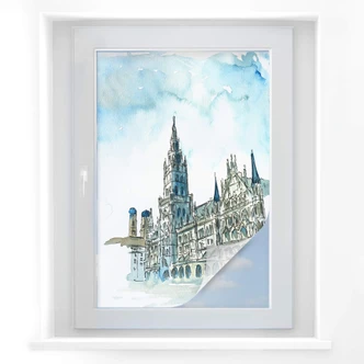 Sichtschutzfolie Bleichner - Münchener Skyline 