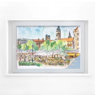 Sichtschutzfolie Bleichner - München - Viktualien 