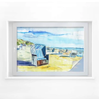 Sichtschutzfolie Bleichner - Sylter Strand 