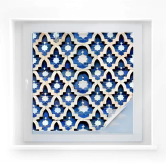 Sichtschutzfolie Moroccan Wall - quadratisch 