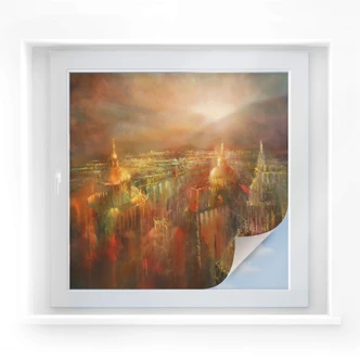 Sichtschutzfolie Schmucker - Die Stadt erwacht 