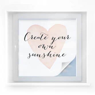 Sichtschutzfolie Confetti & Cream - Create your own sunshine 