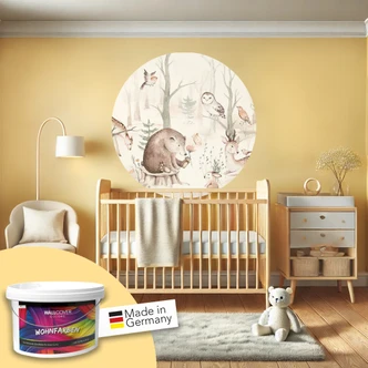 Vægmaling til indvendig mat WALLCOVER Farver Gul 