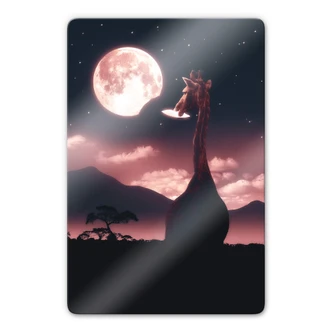 Tableau en verre Loose - Lune savoureuse 