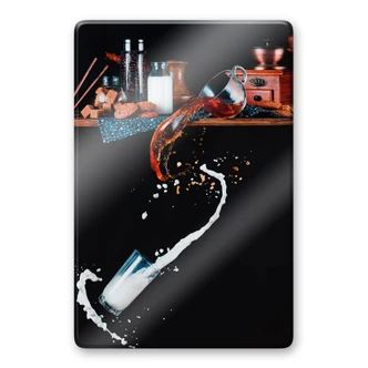 Glass Print Belenko - Milk from the top 