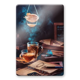 Glass Print Belenko - Steampunk Tea 01 Glass Print Belenko - Steampunk Tea 01