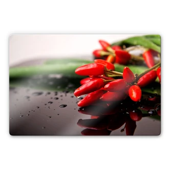 Glasbild Exotische Schärfe 