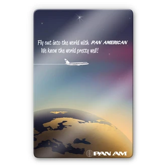 Glass Print Pan Am – Worldwide 