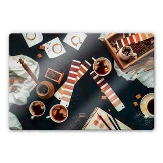 Glasbild Belenko - Shades of Coffee 