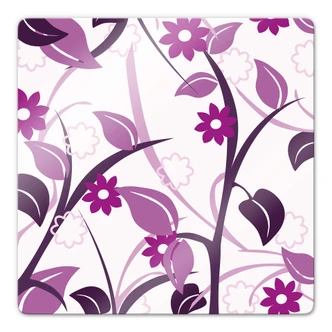 Tableau en verre - Fleurs Roses 