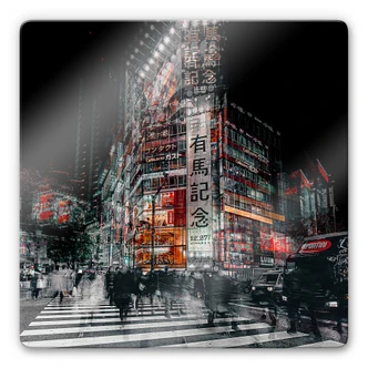 Glasbild Chiriaco - Colours of Tokyo 