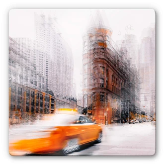 Glasbild Chiriacò - Taxi 