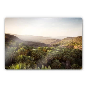 Glasschilderij Colombo - Oase in Oman Glasschilderij Colombo - Oase in Oman